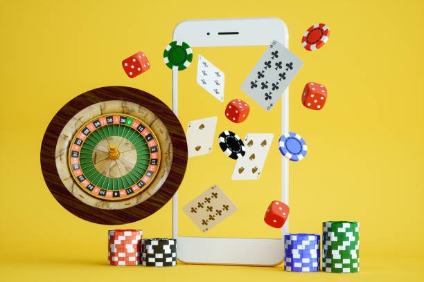 Roulette wheel and live casino studio setup